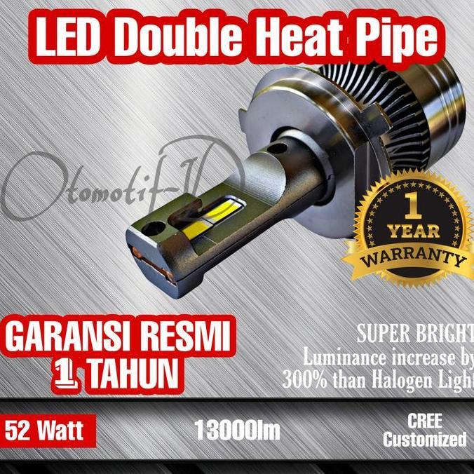 Lampu Mobil Led DHP 52 Watt Canbus H4 Double Heat Pipe Super Premium