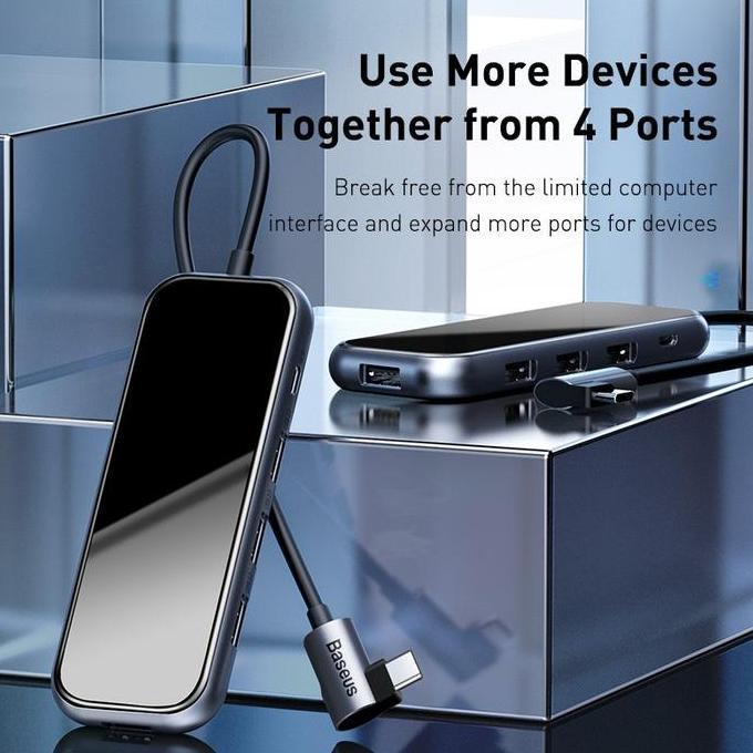 BASEUS MULTI-FUNCTIONAL USB TYPE C HUB TO 4PORT USB 3.0