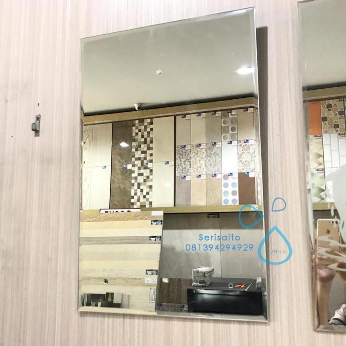 Kaca Cermin Gantung Kotak Polos / Cermin Washtafel Cermin Kamar Mandi