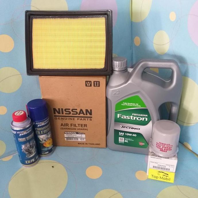 MONOXOM Paket service Oli Fastron 10W-40 Datsun Go, Nissan March 1300cc (5)