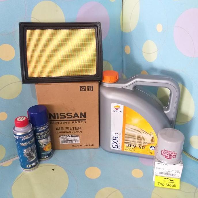 MONOXOM Paket service Oli Repsol 10W-40 Datsun Go, Nissan March 1300cc (5)