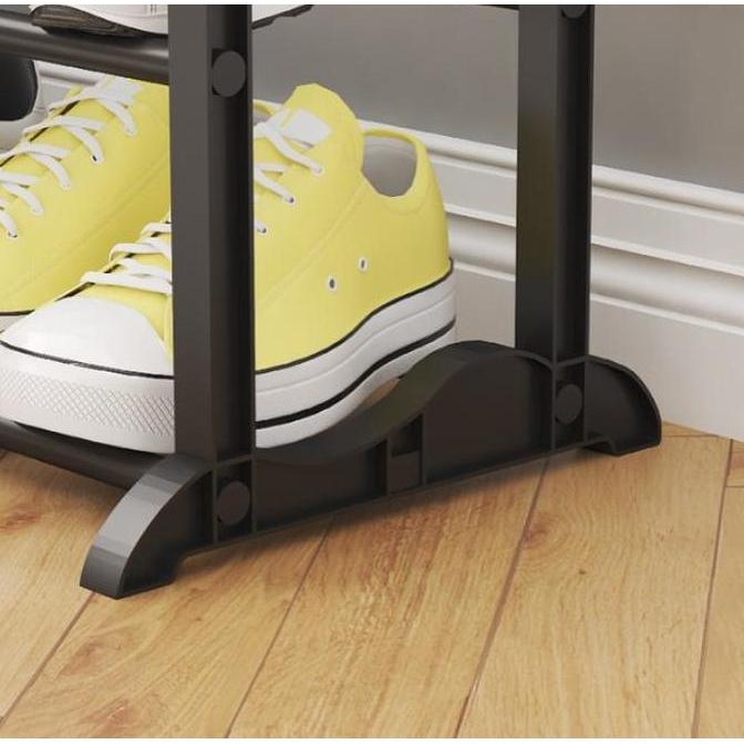 BISA -SORENTO SHOES RACK RAK SEPATU BESI 4 SUSUN/RAK HIJAB 4 SUSUN SERBAGUNA