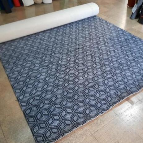 Karpet Lantai Bludru Motif Kapet Meteran min order 1x2 Adana Grey 05