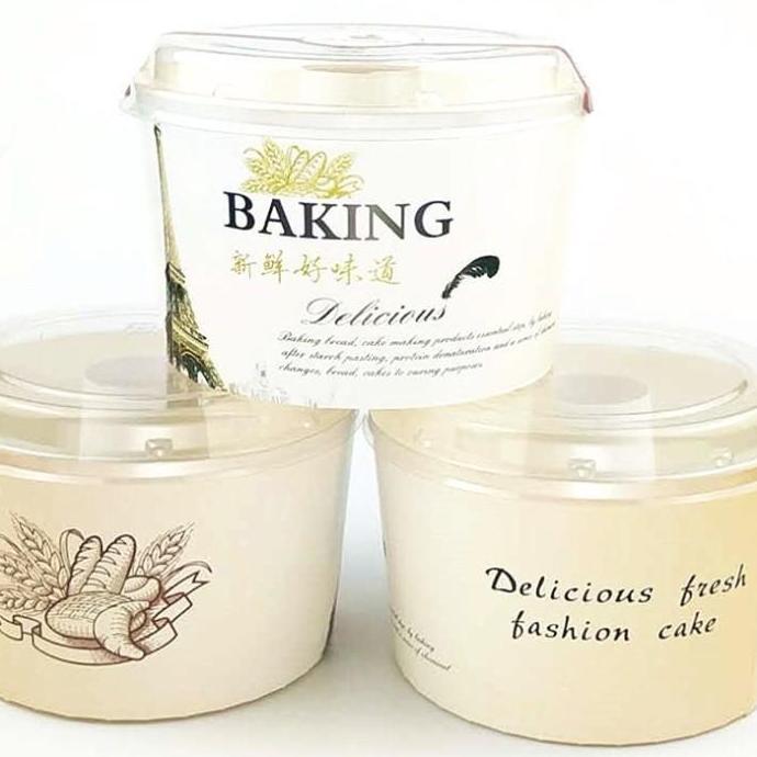 Best- 10pcs paper cup chiffon loyang chiffon kertas cup case chiffon tutup