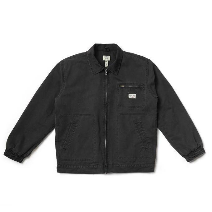 Ameldaharu99 - Hoi Polloy Yote Twill Jacket Black Washed Jaket Pria/Wanita Streetwear Premium