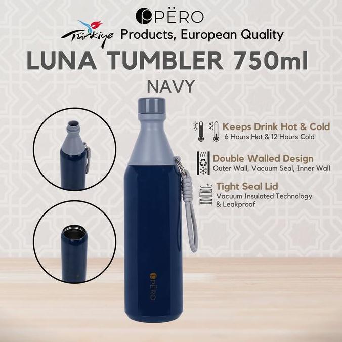 Bestsell- [Exclusive Jordi Onsu] Pero Luna Tumbler 750 Ml / Botol Minum Tumbler Vakum 750 Ml