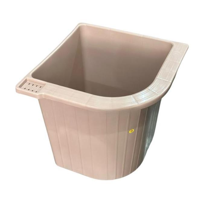 Bak Air Mandi Sudut Oval Kamar Mandi PVC Bak Mandi Sudut Plastik Warna