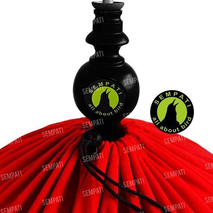 Kerodong Krodong Burung Lovebird Single Kaos PE Tebal ECO 1 Satu Sleting Resleting Kelambu Kain Penu