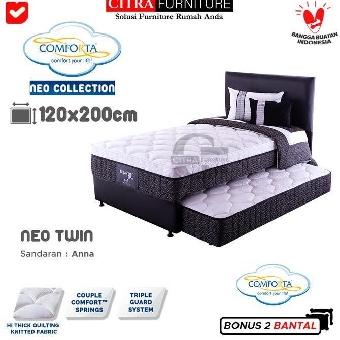 Comforta Spring bed Super Fit 2in1 Neo Twin Bed 120-Kasur Sorong