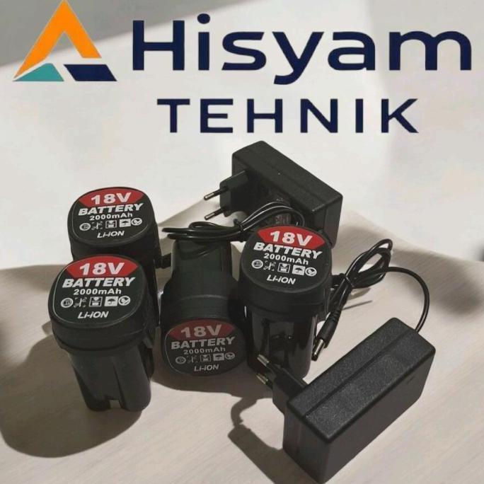 Baterai Mesin Bor Cordless 18V Jld Mailthank Batre 18V  Li-Ion Laxton Dagmara