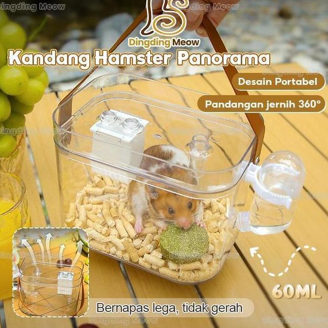 1 Set Kandang Hamster Sugar Glider Akrilik Kandang Hamster Akrilik Hamster Cargo