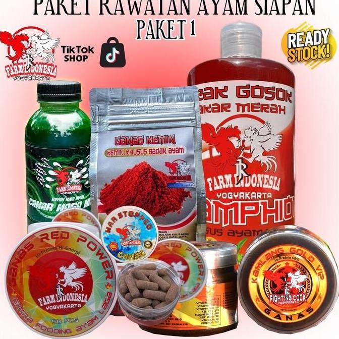 Suplemen Rawatan Ayam Siapan GANAS GOLD VIP (Paket Bundling)