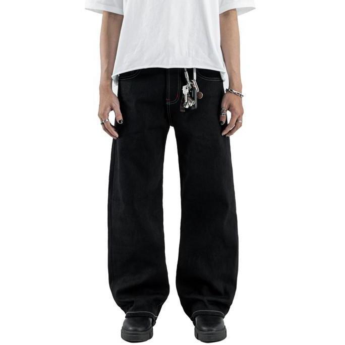 H1 BC baggy x Bhisma - Black selvedge raw - Celana Jeans
