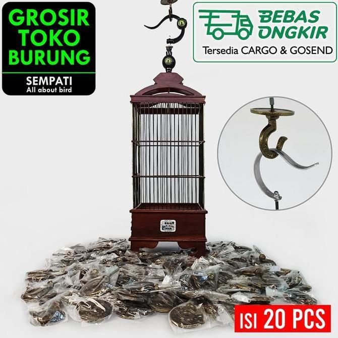 SIAPKIRIM SEMPATI GROSIR GANTUNGAN ATAP PLAFON ULIR BESI COR TEBAL 20 PCS GS READY STOCK