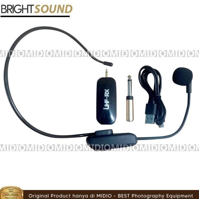 Musiq- Mic Wireless Headset 2.4Ghz Taffstudio Suara Jernih Untuk Konten Live