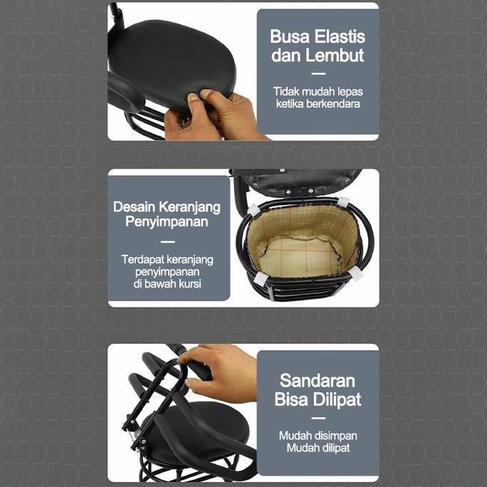 Kursi sepeda motor anak / kursi pengaman anak / Kursi depan Bayi Dudukan Boncengan