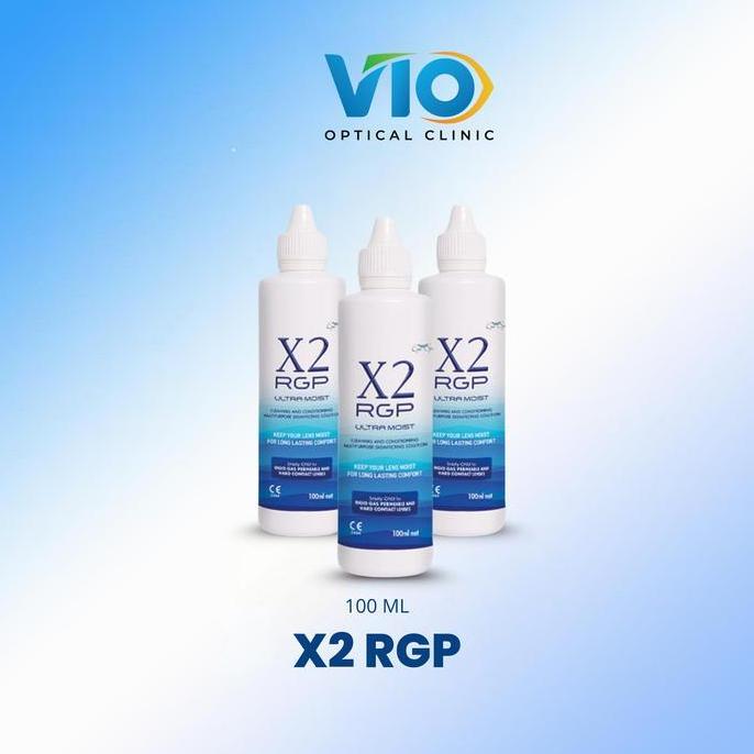 TERBARU [BUNDLING] X2 RGP 100ml (Travel Size) Ultramoist Solution Cairan Perendam Lensa Contact RGP
