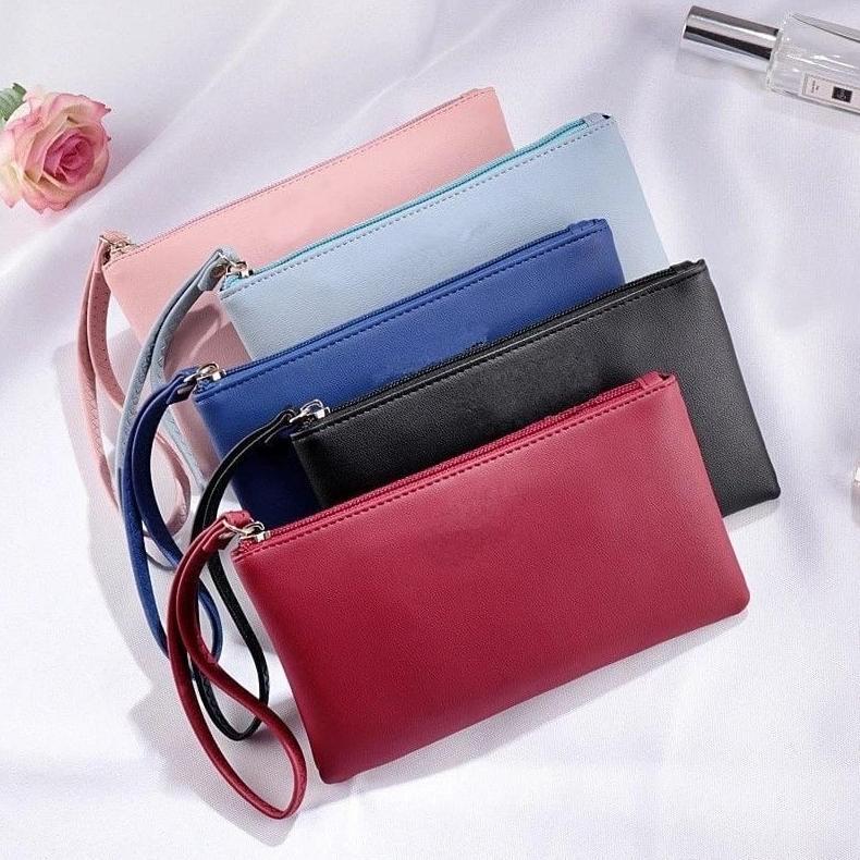 ORIGINAL` SUPER DEAL Dompet pouch wanita dompet tempat hp dan uang kekinian Korean style KEKINIAN