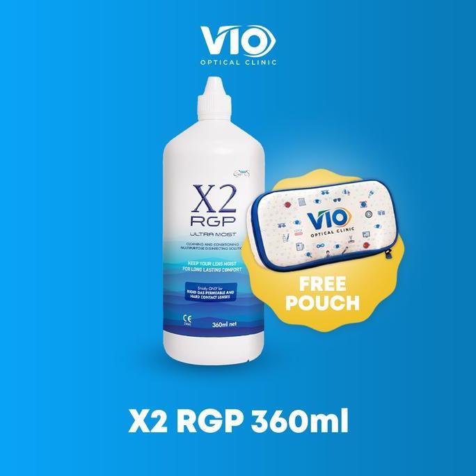 TERBARU X2 RGP 360ml Ultramoist Solution Cairan Pembersih Lensa Kontak Hard Lens