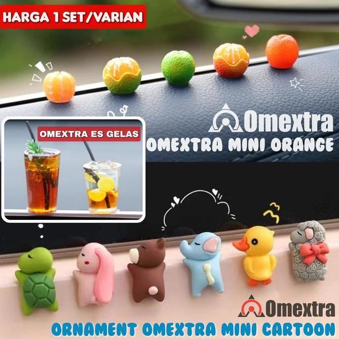 Promo Pajangan dashboard mobil Omextra Ornamen mini lucu pajangan meja Pintu Mobil Car Dashboard Orn