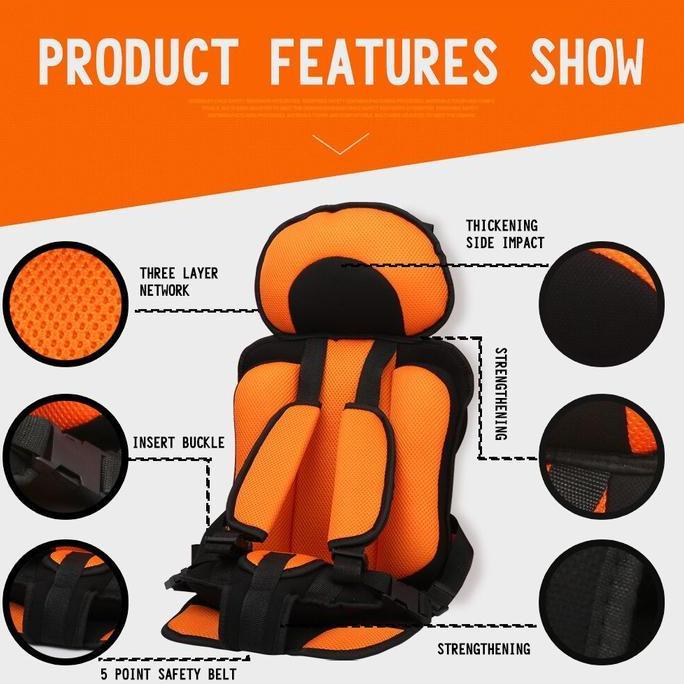 Tempat Duduk Kursi Mobil Bayi Portable Pengaman Kursi Mobil Bayi