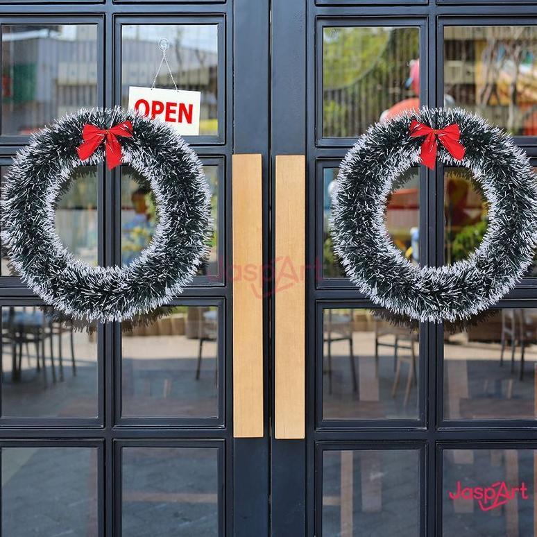 Super Sale Garland Polos Dekorasi Natal Christmas Akesoris Lingkaran Garland Natal Krans Pita Hiasan