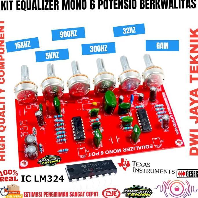 Kit Equalizer 6 Potensio Komponen Berkwalitas