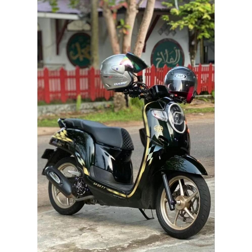STRIPING STIKER SCOOPY COSTUM COPY ORIGINAL II STRIPING VARIASI SCOOPY DONAT OLD