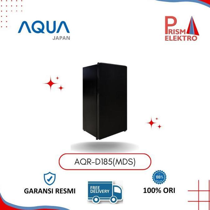 Kulkas Aqua AQR-D181(DS) Free Ongkir 1 Pintu Dark Silver 150 Liter