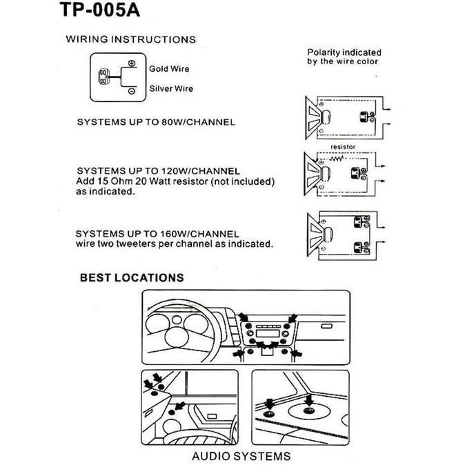 Speakers vokal tweeter Mobil HiFi 500W 2 PCS Speaker Rak Buku Speaker Langit-langit Speaker Kanal Te