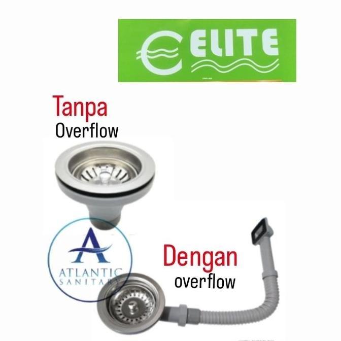 Afur bak cuci piring overflow merk ELITE ori/afur sink overflow elite
