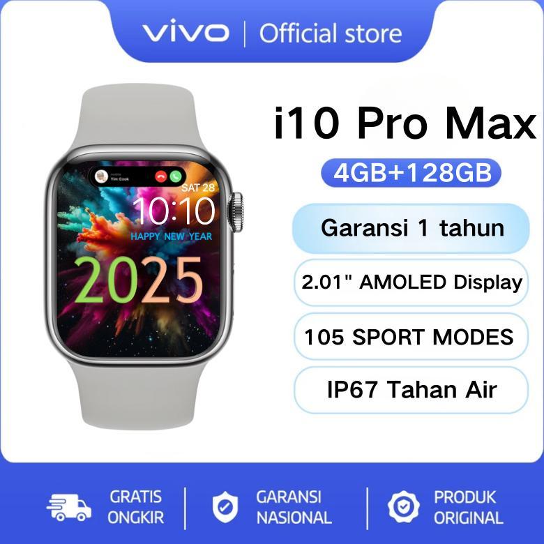 Wajib Punya` Original Vivo Smartwatch Series I10 Pro Max 2.0" Hd Touch Screen Bluetooth Call Custom 