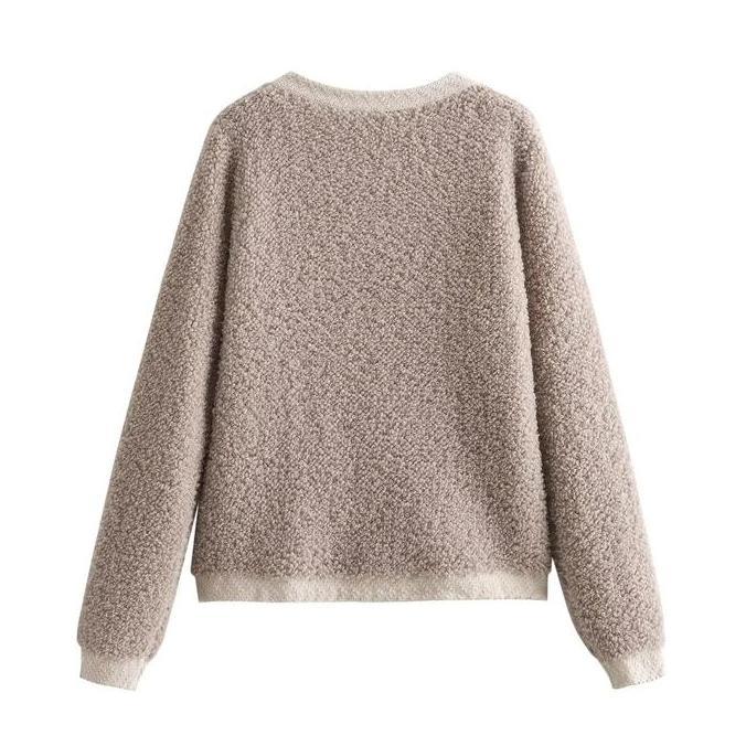 wool knit sweater / autumn casual outerwear vintage sweater