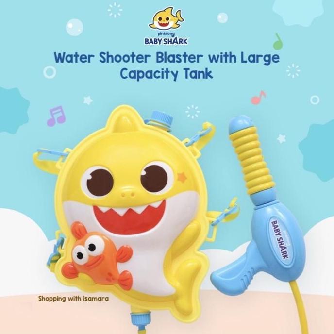 Pinkfong Baby Shark Backpack Water Toy / mainan air Kode 138