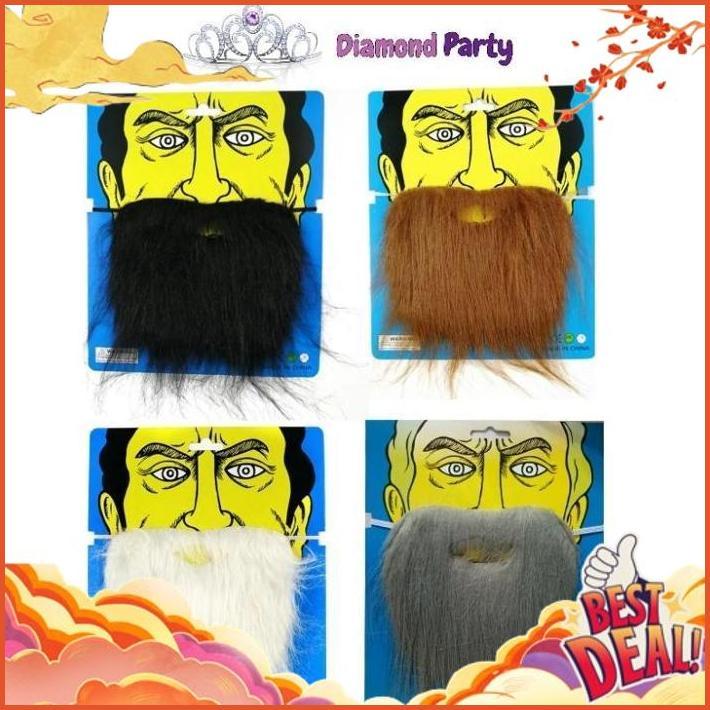 OFFER DISCOUNT Aneka Jenggot palsu untuk Halloween/Pesta/Properti (Jenggot warok/Jenggot bnl)
