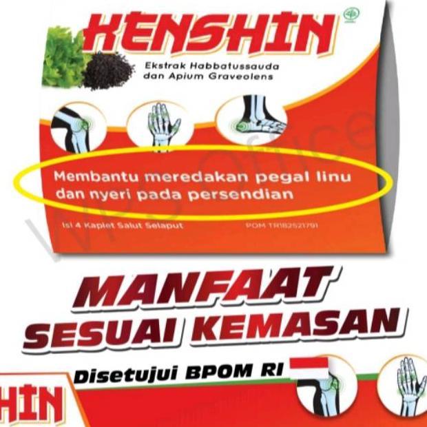 StockLaris- Kenshin obat herbal untuk pegal linu dan asam urat