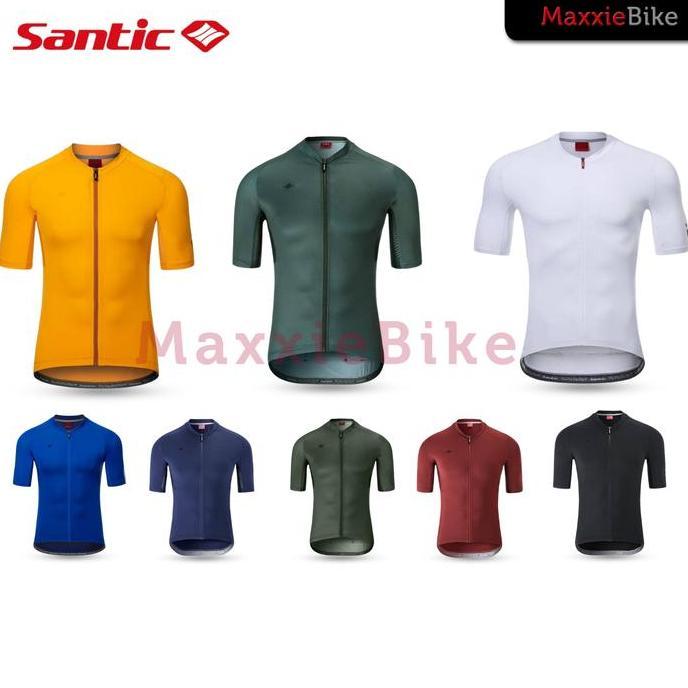 SANTIC AZUNI Jersey Sepeda Pria Lengan Pendek WM0C02156 - Santic Men Cycling Short Sleeve Jersey