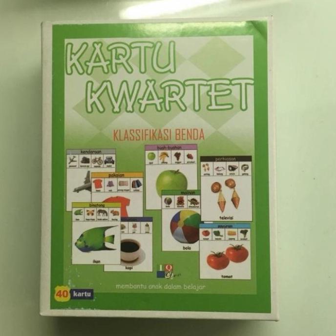 KARTU KWARTET KLASIFIKASI KATA BENDA IQ DEVELOPMENT PERILAKU AUTIS KODE 1237