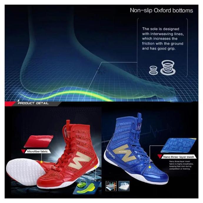 Sepatu Tinju Wesing / Wesing boxing shoes / sepatu tinju tanding AIBA