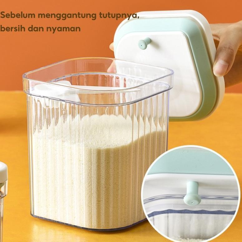 Gratong 2400Ml1Kg Bpa Free Kotak Susu Bubuk Bayi Serbaguna Container Tempat Wadah Susu Toples Penyim