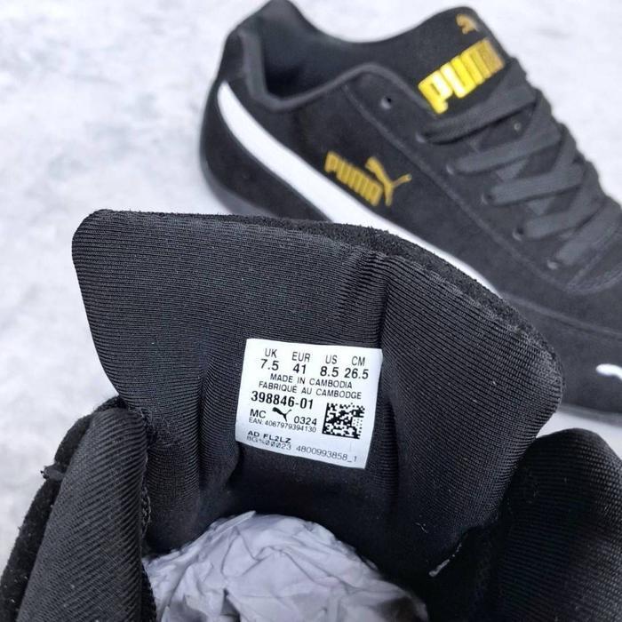 Bs Sepatu Puma Speedcat Og Black White Sneakers Shoes