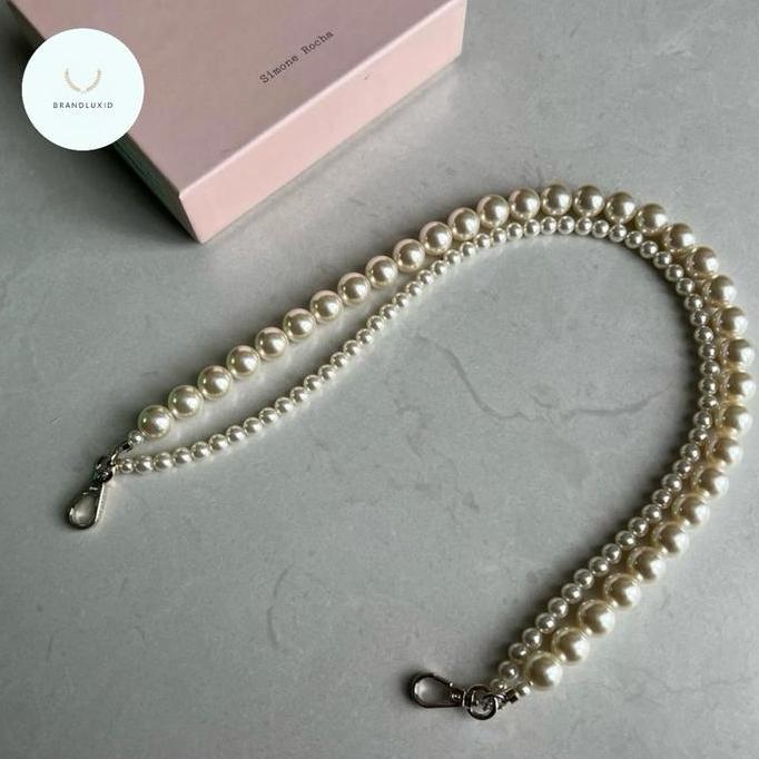 DISKON Simone rocha faux pearl bag strap length 70cm READY STOCK