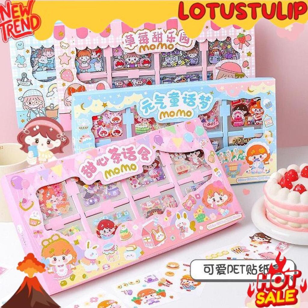 200 lembar Sticker Box PVC Jumbo Size Stiker Teratas