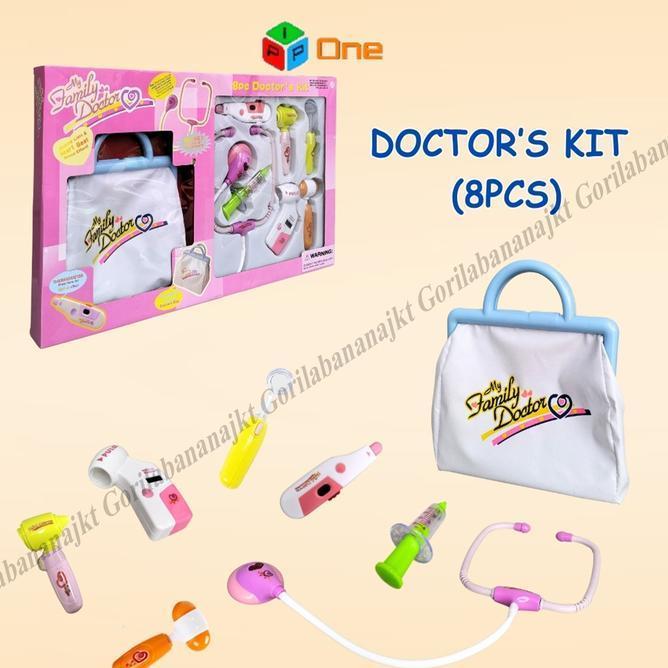 Mainan Anak Dokter Dokteran Set Ada Tas Family Doctor Ada Lampu Nyala