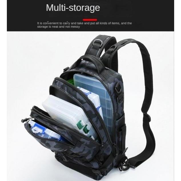 Backpack Bag 8819 Shoulder Rod 3 in 1 Tas Ransel Pancing Multifungsi Terlaris