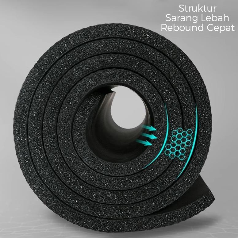 Ede-78 Gokotta Bundling Hemat Matras Olahraga Dan Tali Yoga Elastis/ Yogas Mat/ Matras Anti Slip/ Fr