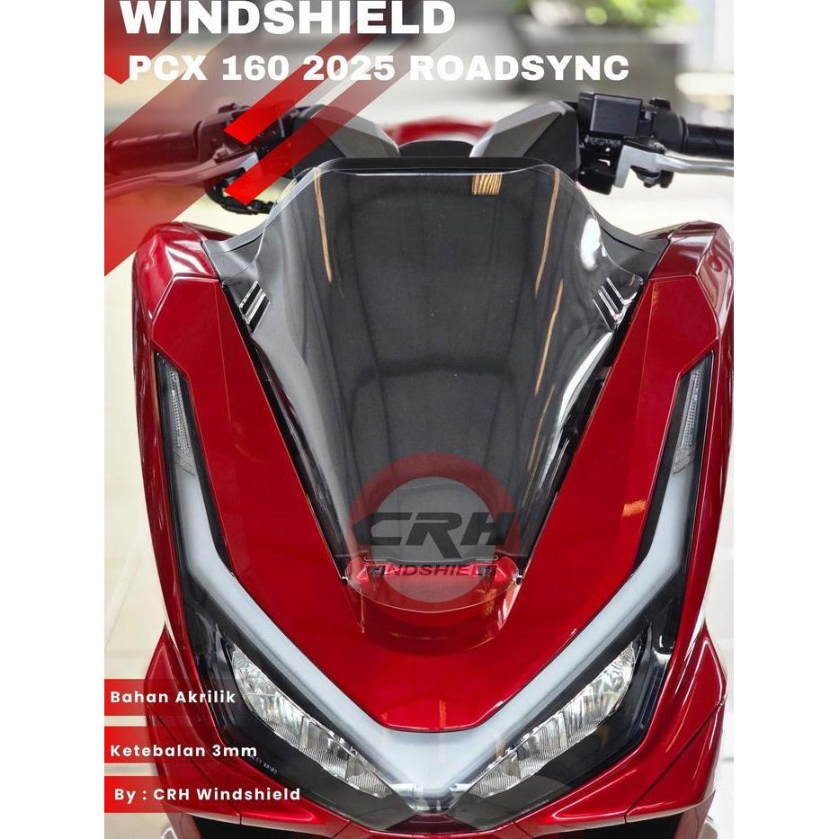 Windshield Honda Pcx 160 2025 Roadsync | Visor Pcx 160 2025 | Pcx 160 Original Dan Terpercaya