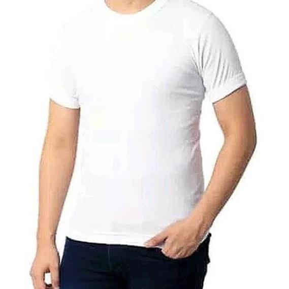 Ytta- Kaos Dalam Pria Oblong Ketat Katun Polos Dewasa Premium  Distro Hitam Putih Abu Casual Bulat K