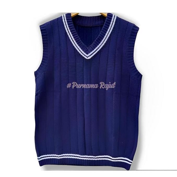 Ytta- Gratis Bordir Nama Rompi Rajut Pria Wanita Dewasa Dan Anak - Vest Rajut Premium - Vest Rajut K