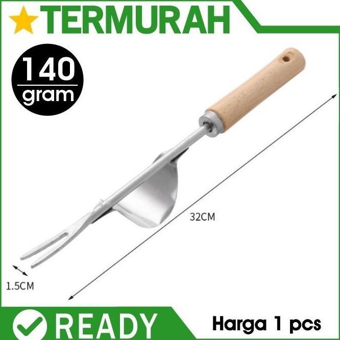 Lansungkirim- Alat Pencabut Cabut Akar Rumput Tanaman Liar Manual Garpu Weeder